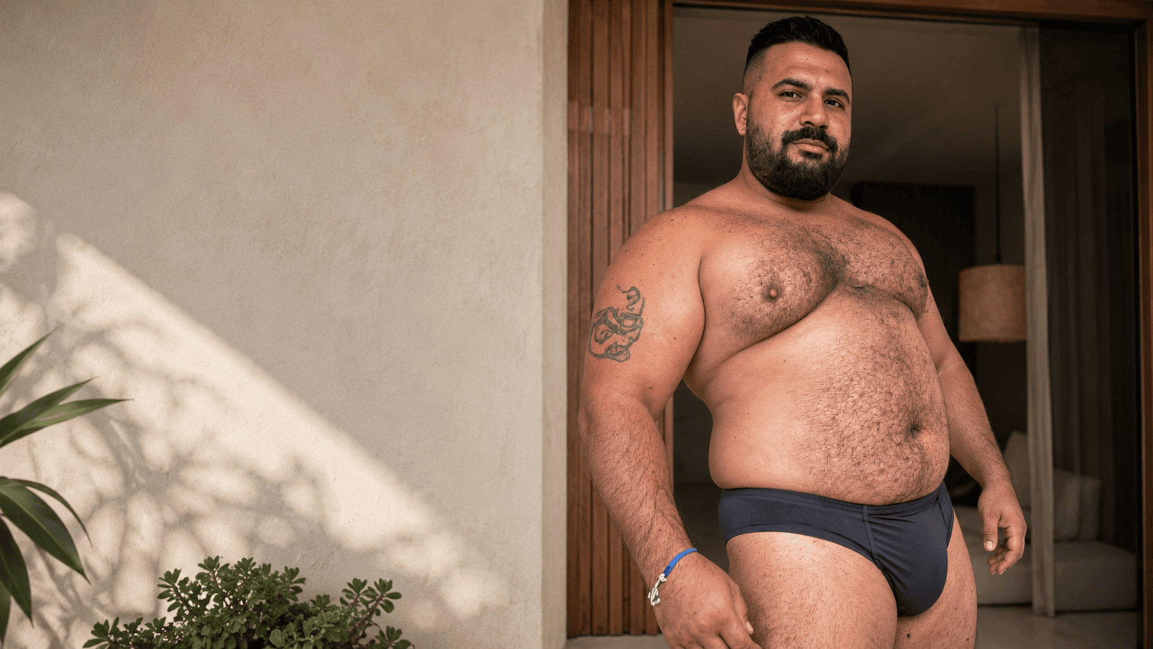Coffee Bears member on a sunlit terrace — exclusive photography preview
